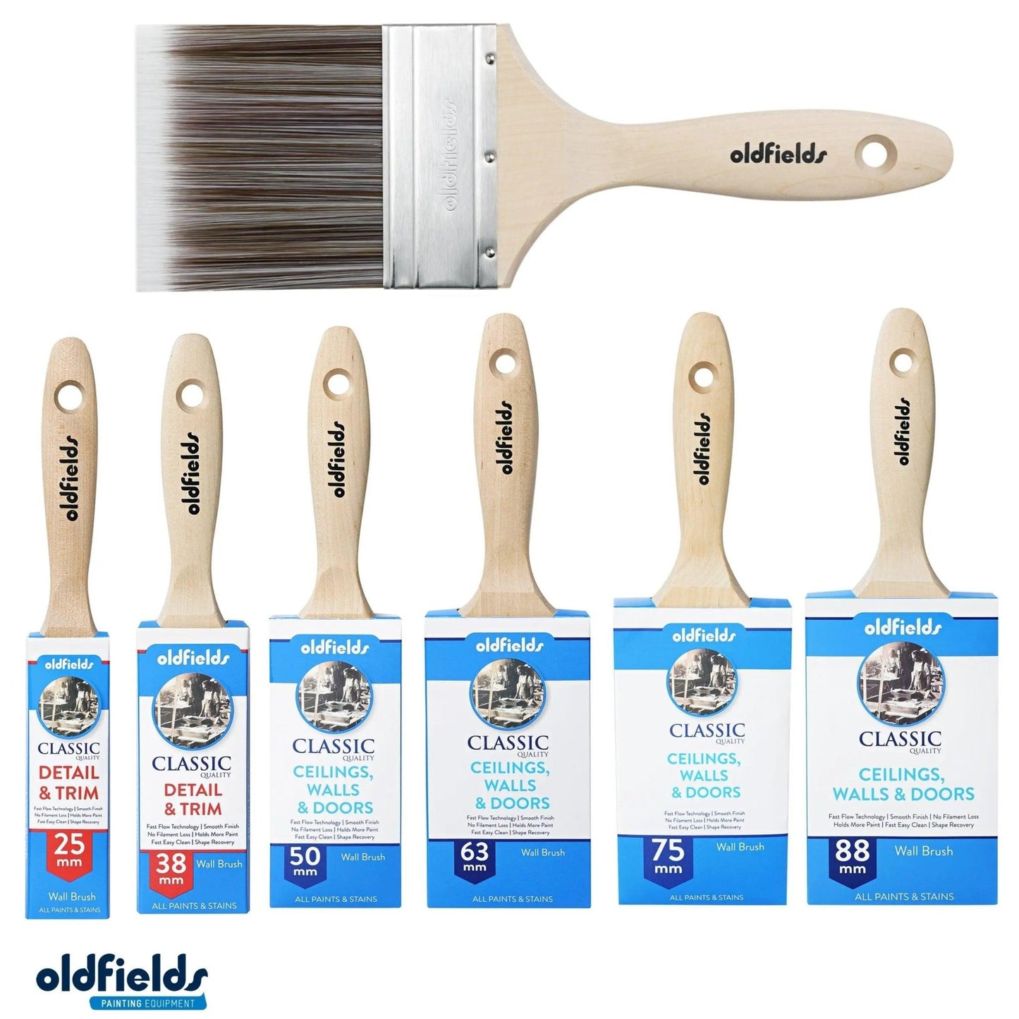 Classic 100% Tappered filament all purpose Paint Brush from Oldfields-Vintique Concepts