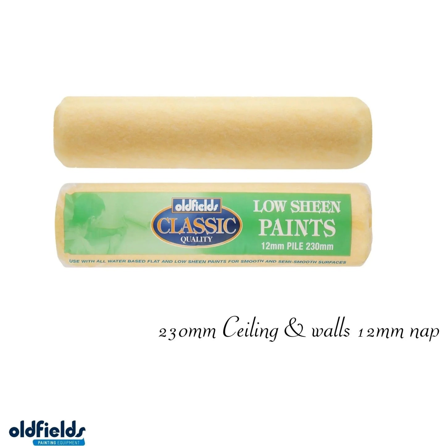 Classic Ceilings and Walls paint roller sleeves -12mm nap (230mm & 270mm) from Oldfields - Vintique Concepts