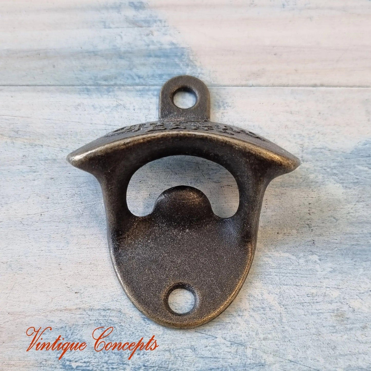 CORONA- Bronze heavy duty Wall Mounted Vintage Bottle opener for beer bottles etc-Vintique Concepts