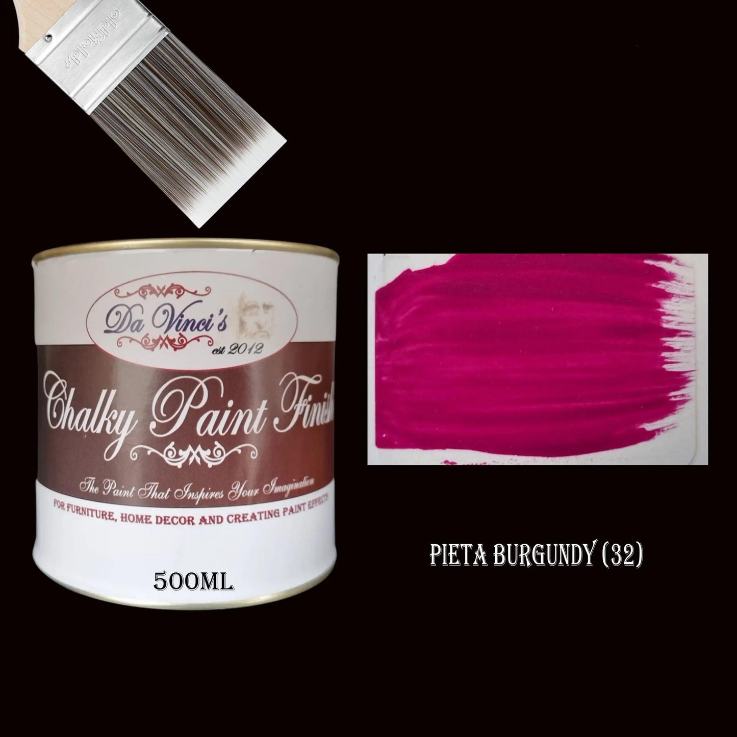 Da Vinci Creative Chalky Paint Finish- 500ml- Colour Selector-Vintique Concepts