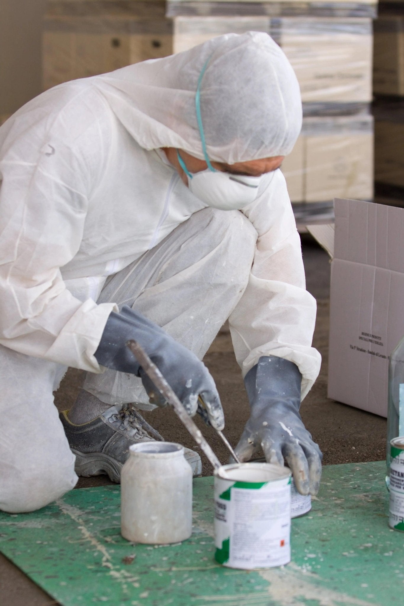 Disposable Hooded white overalls or coveralls M ( Medium)-Vintique Concepts