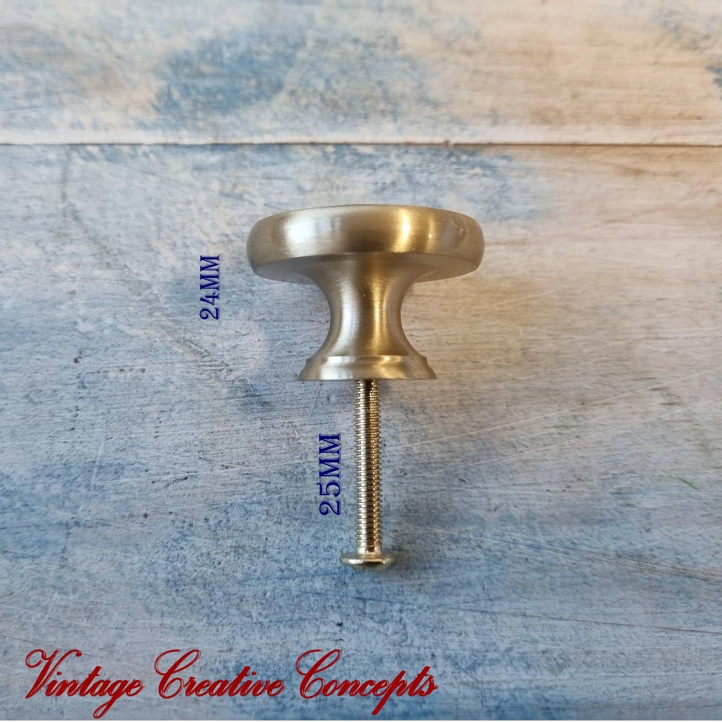 Firenze Series Solid Brass Ringed Cabinet knob Handle 32mm dia-Vintique Concepts