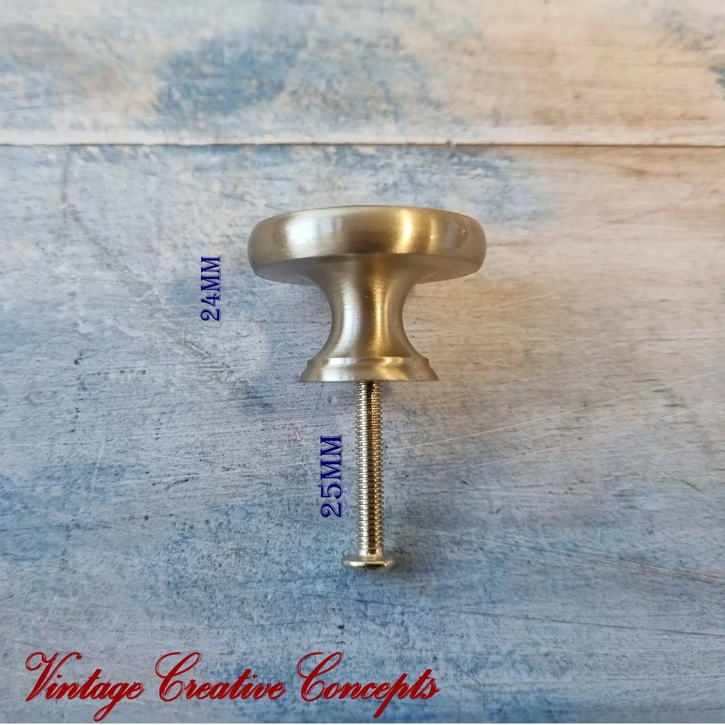 Firenze Series Solid Brass Ringed Cabinet knob Handle 32mm dia - Vintique Concepts