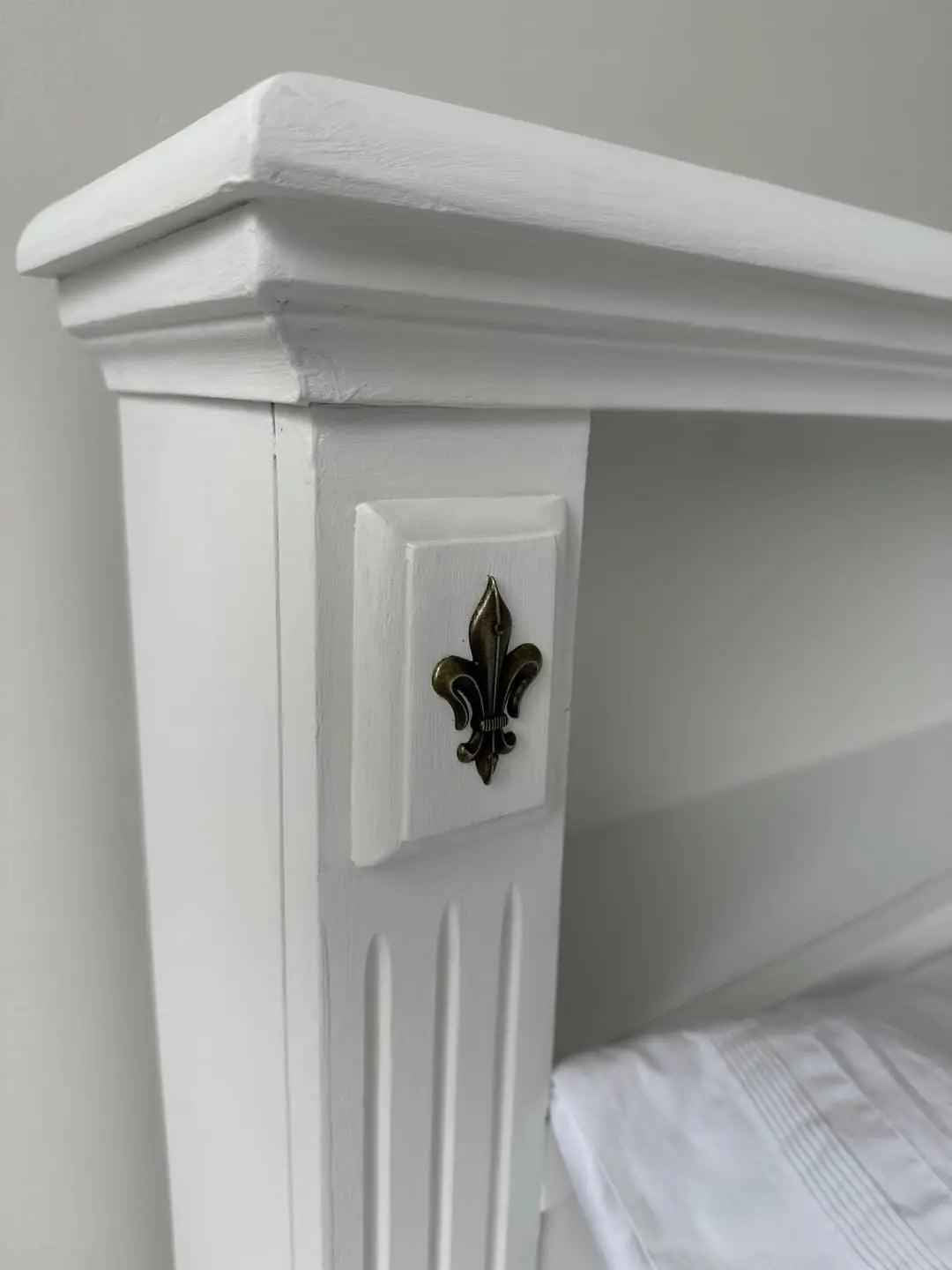 Fleur De Lis metal decorative for cabinet furniture