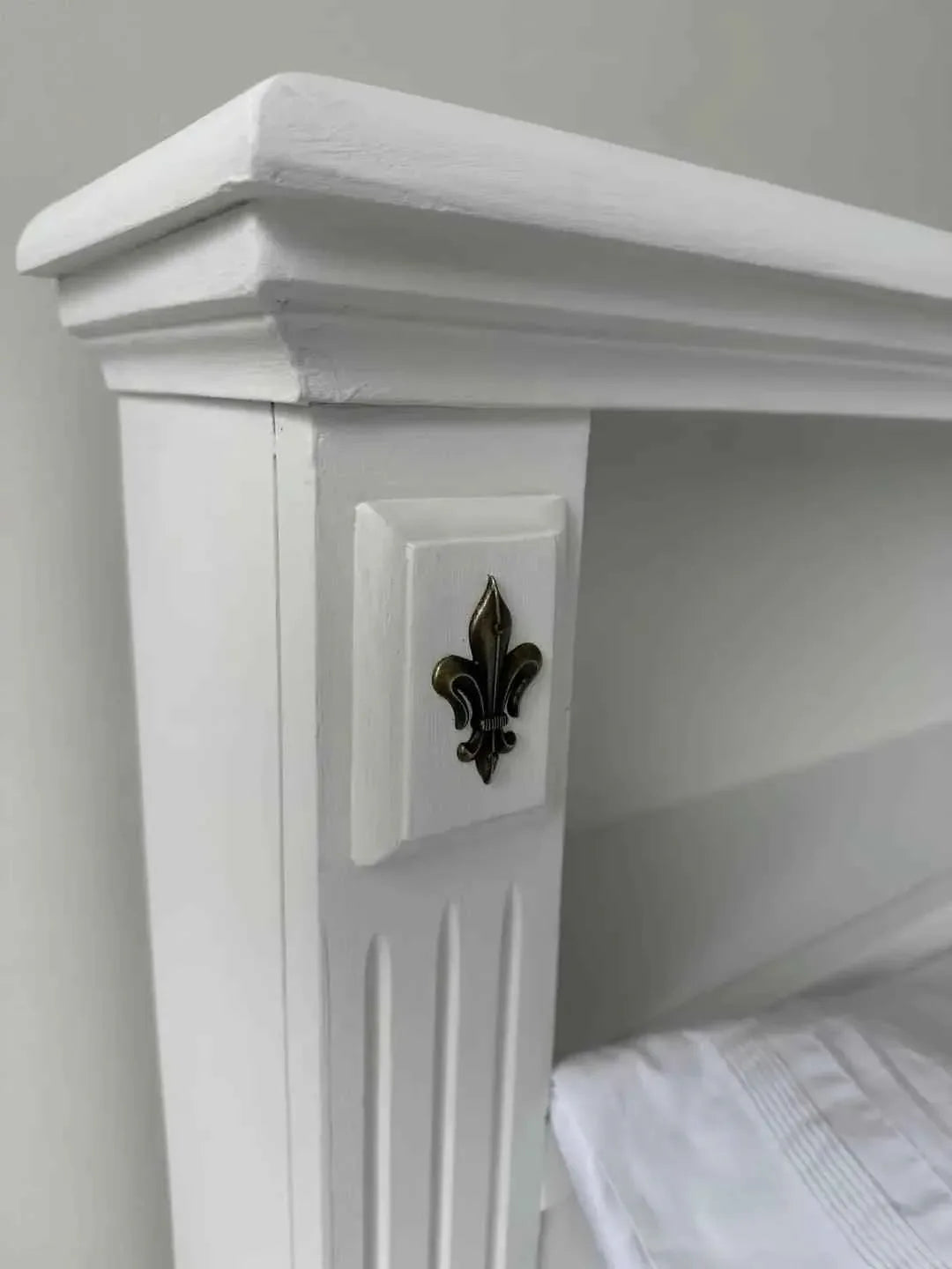 Fleur De Lis Cabinet Hardware - Metal Decorative Accent for Furniture - Vintique Concepts