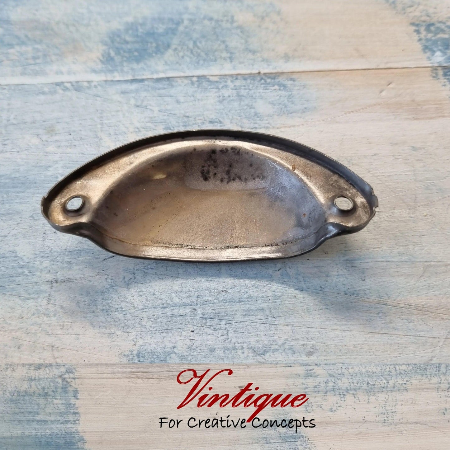 Half Moon Drawer Pull Handle Satin Gold 86mm-Vintique Concepts