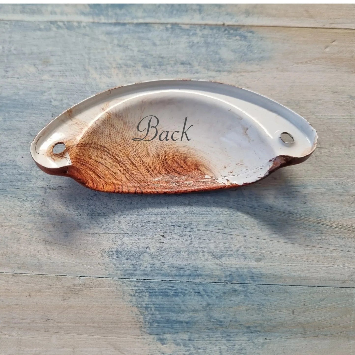 Half Moon Drawer Pull Handle WOODGRAIN 86mm-Custom Colours - Vintique Concepts