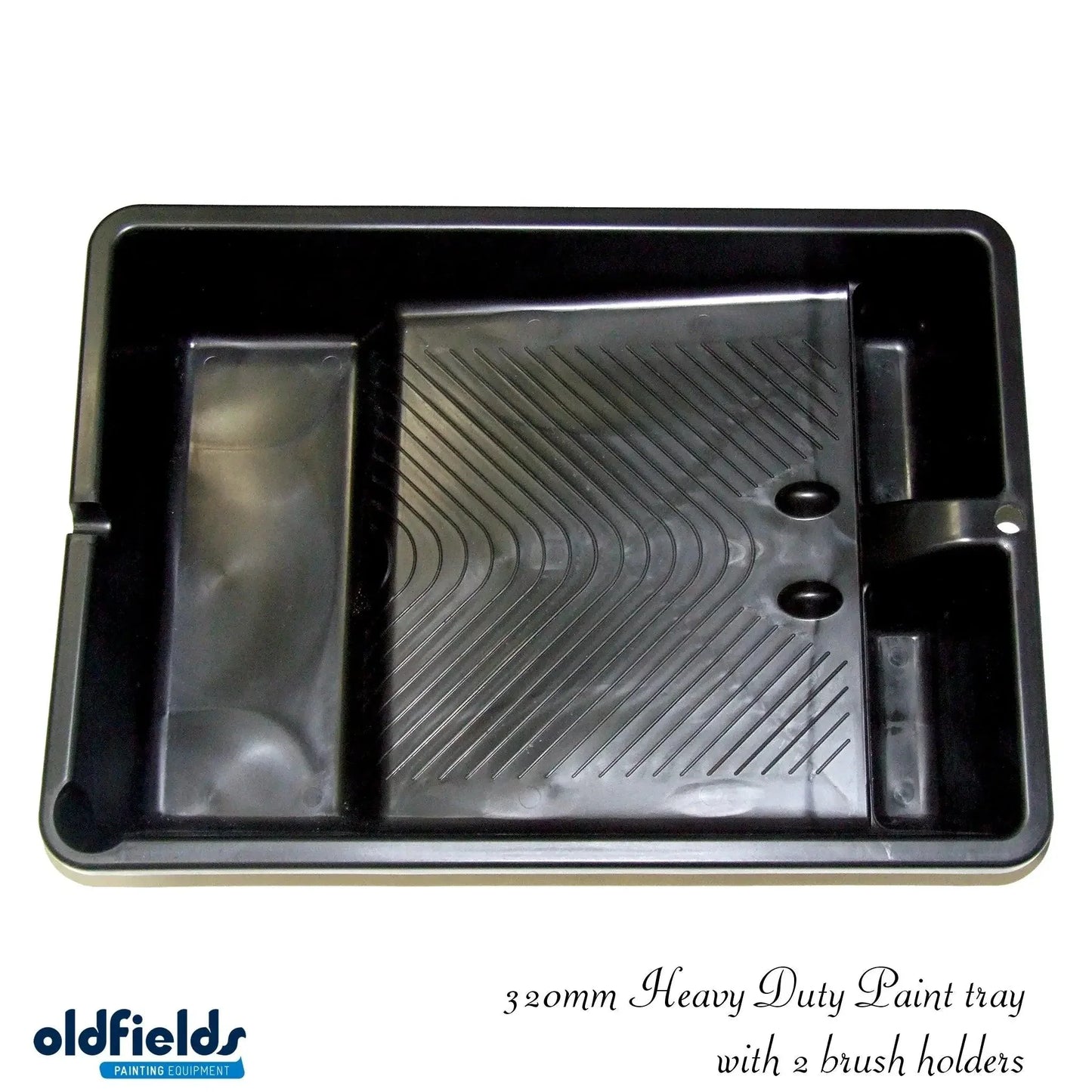Heavy Duty 320mm Paint Roller Tray with brush holder from Oldfields - Vintique Concepts