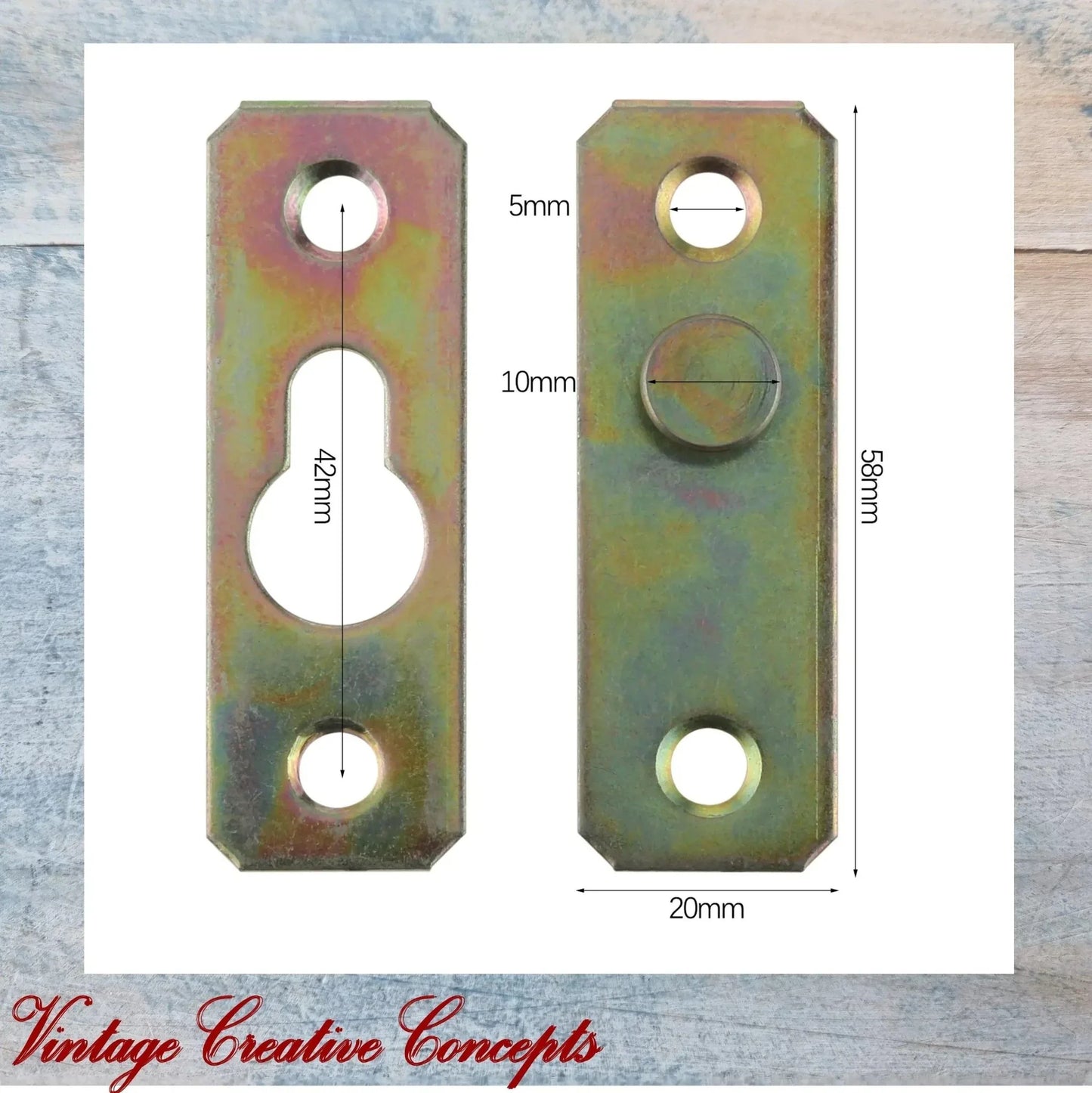 Heavy duty Interlocking Bed or furniture clip 58mm x 20mm - Vintique Concepts