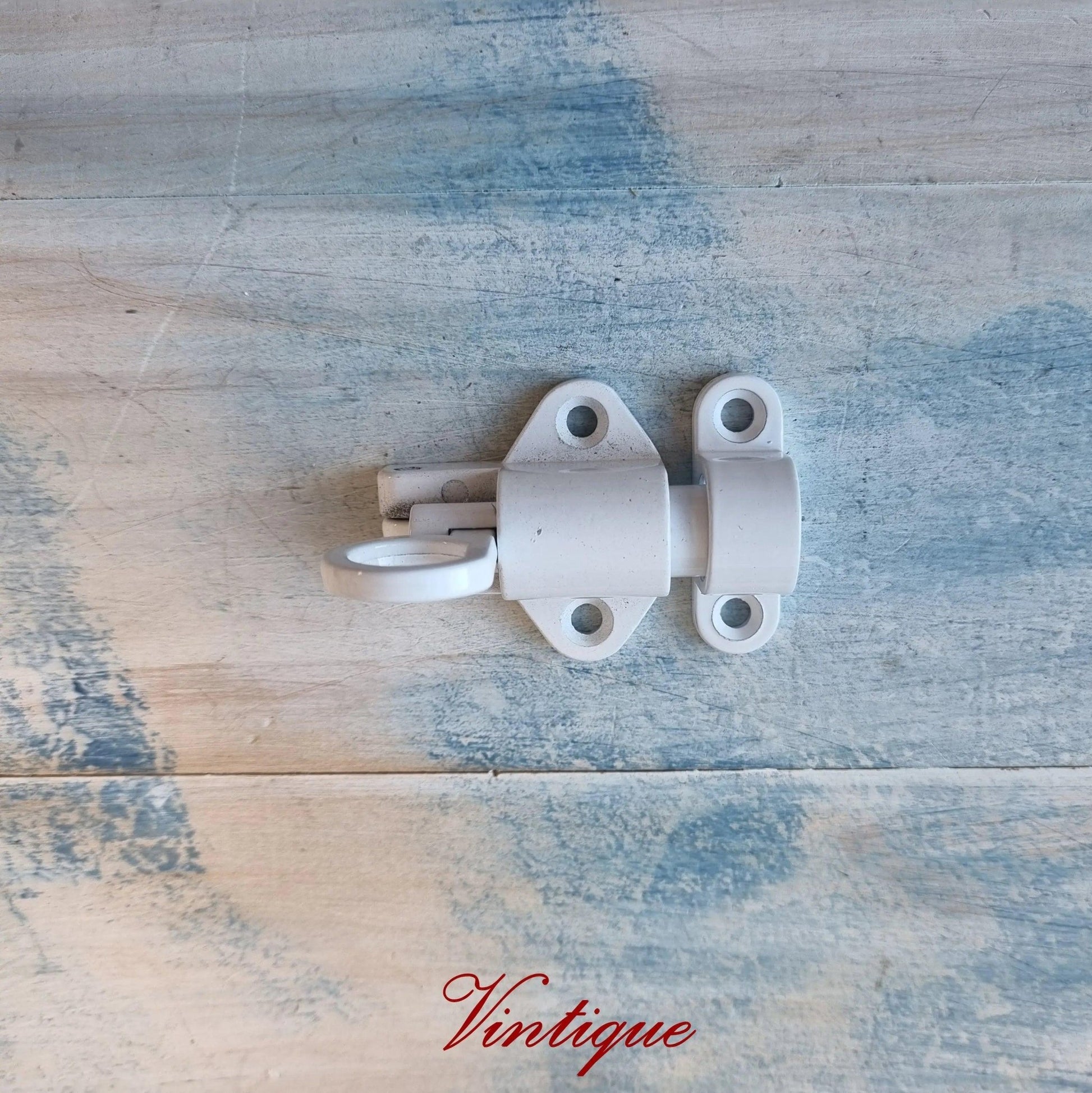 Heavy Duty Self-Closing Aluminium Latch Interior Lock WHITE-Vintique Concepts