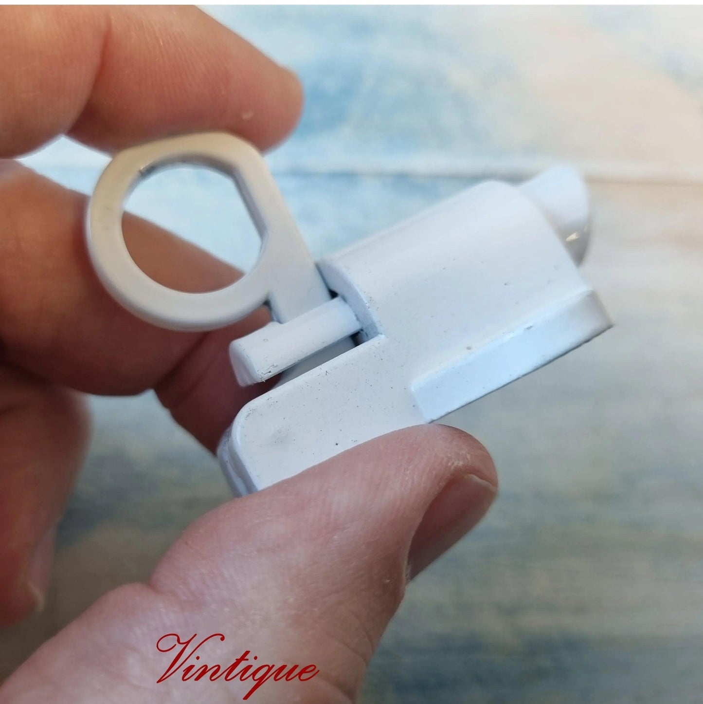 Heavy Duty Self-Closing Aluminium Latch Interior Lock WHITE-Vintique Concepts