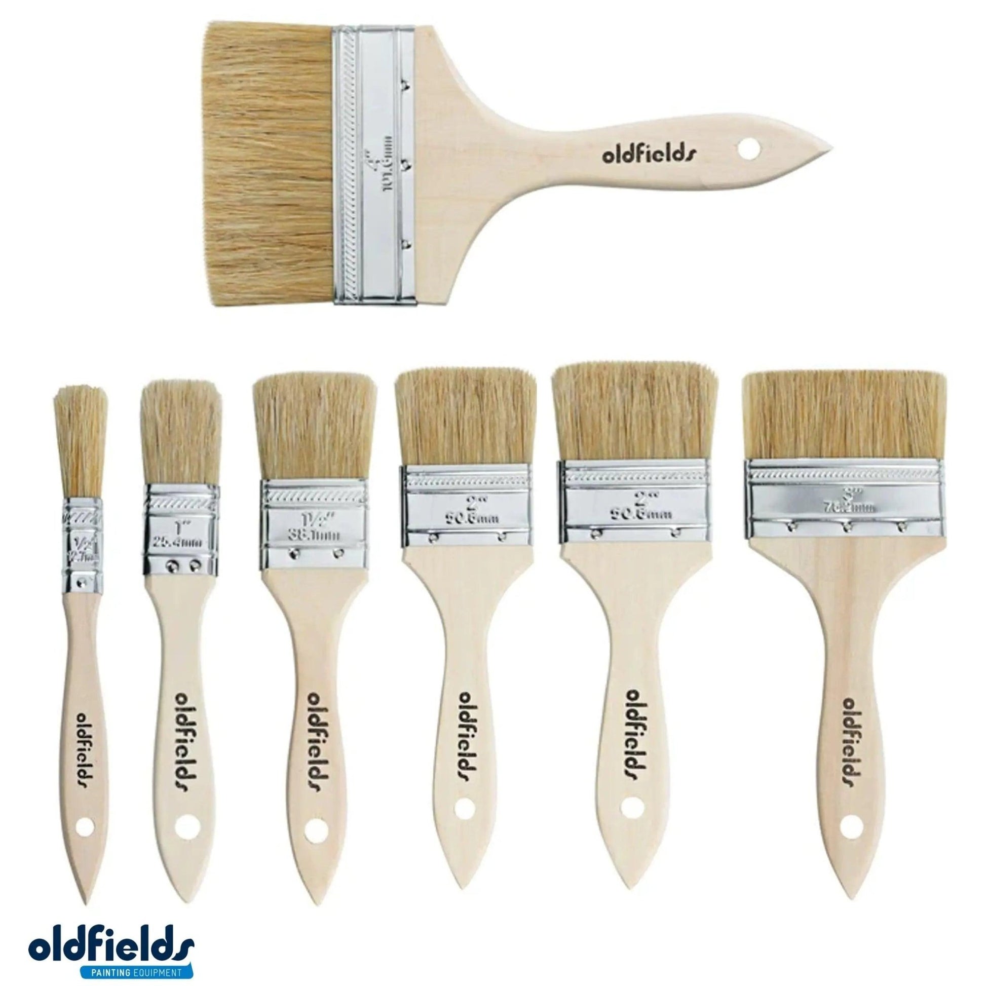 Industrial Bristle CHIP Paint, Resin & adhesive Brush from Oldfields-Vintique Concepts