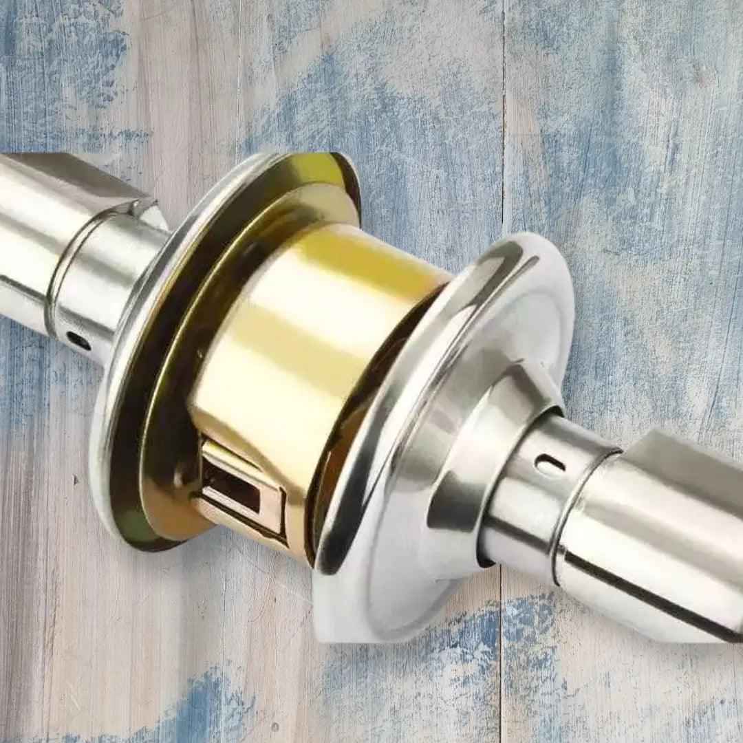 interior door handle (lever type) and lock nickel 121mm lever