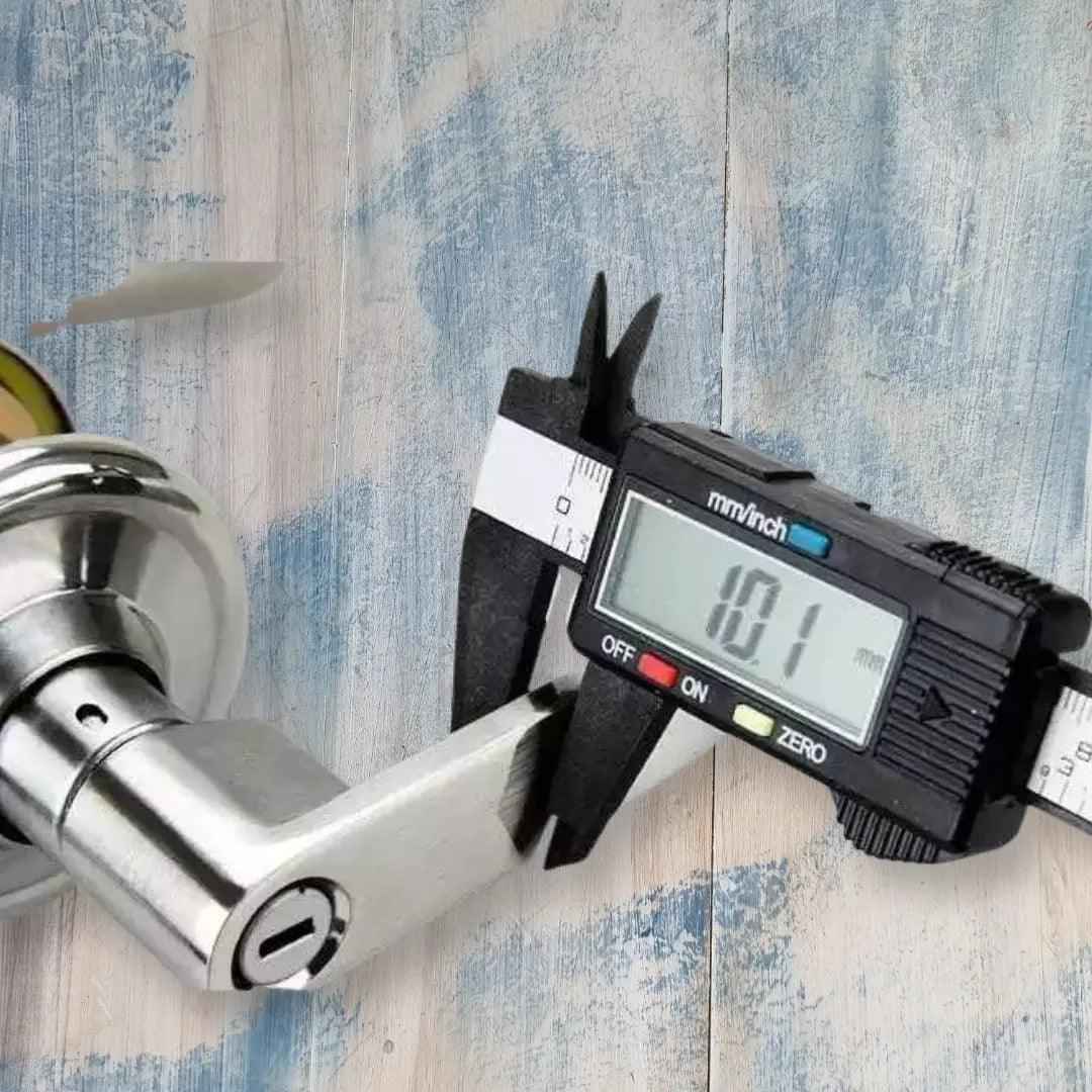 interior door handle (lever type) and lock nickel 121mm lever