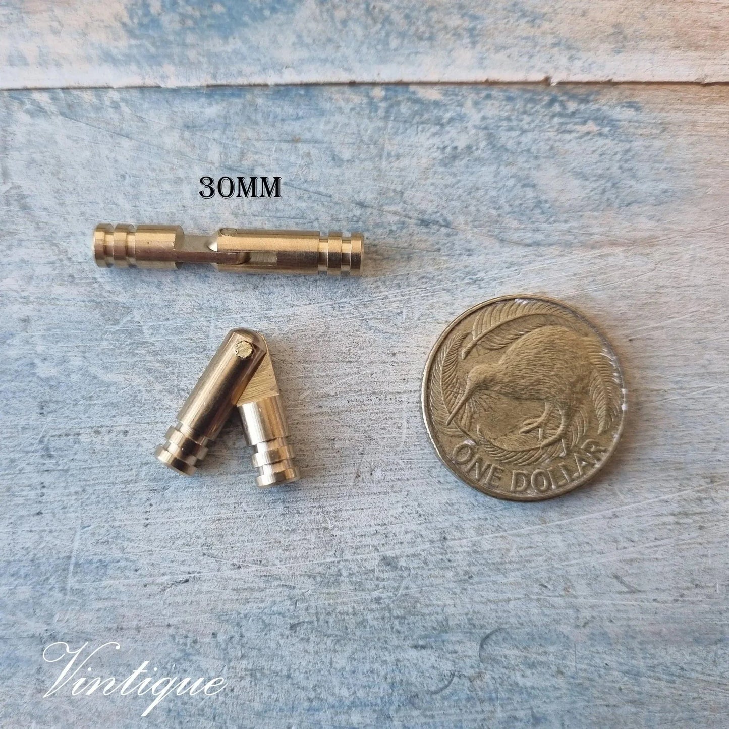 Invisible Brass Barrel Hinge -jewelry boxes (3 sizes) - Vintique Concepts