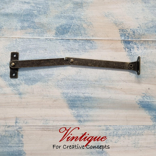 Lid Stay Bronze (Left only )80mm arm-Vintique Concepts