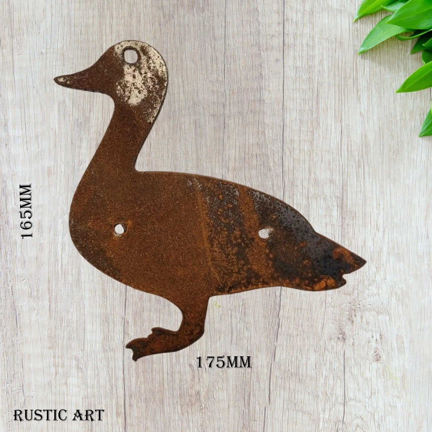 Lovely DUCK Rusty metal 175mm x 165mm-Vintique Concepts