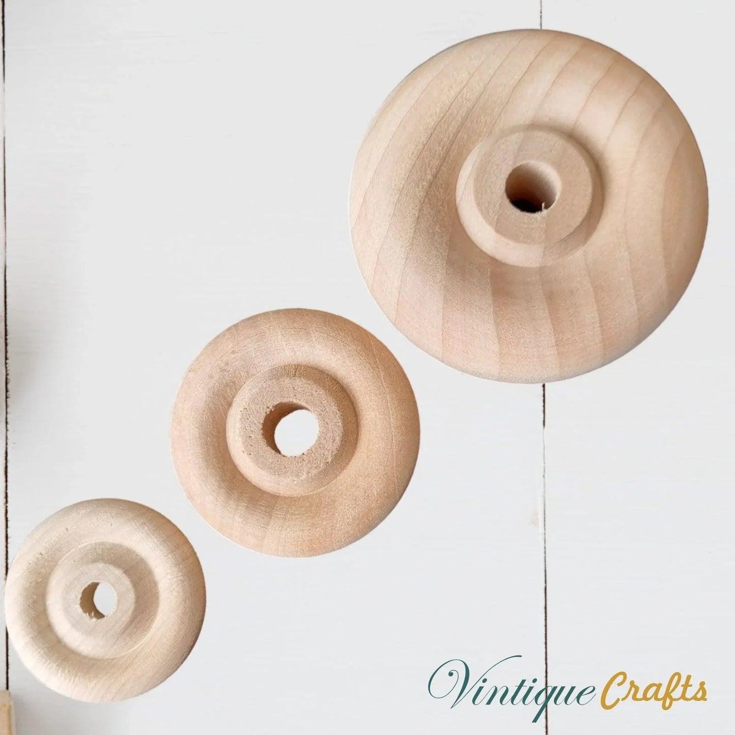 Maple Classic wood wheel 25mm (6.35mm axel) for toys - Vintique Concepts