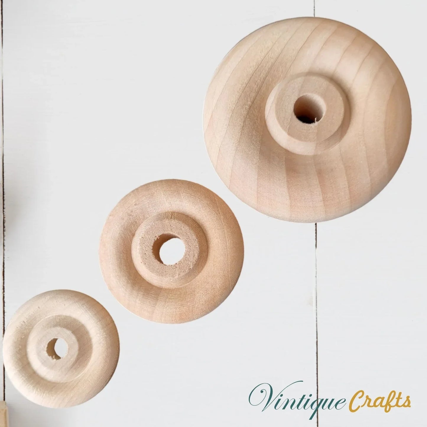 Maple Classic wood wheel 75mm (9.5mm axel) for toys - Vintique Concepts