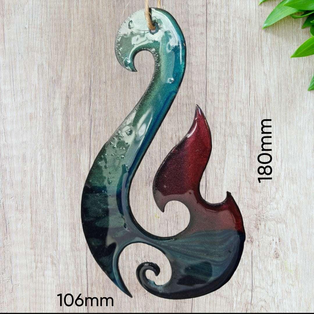 Moana Epoxy Metal Art: Unique Maori Sea Design - Vintique Concepts