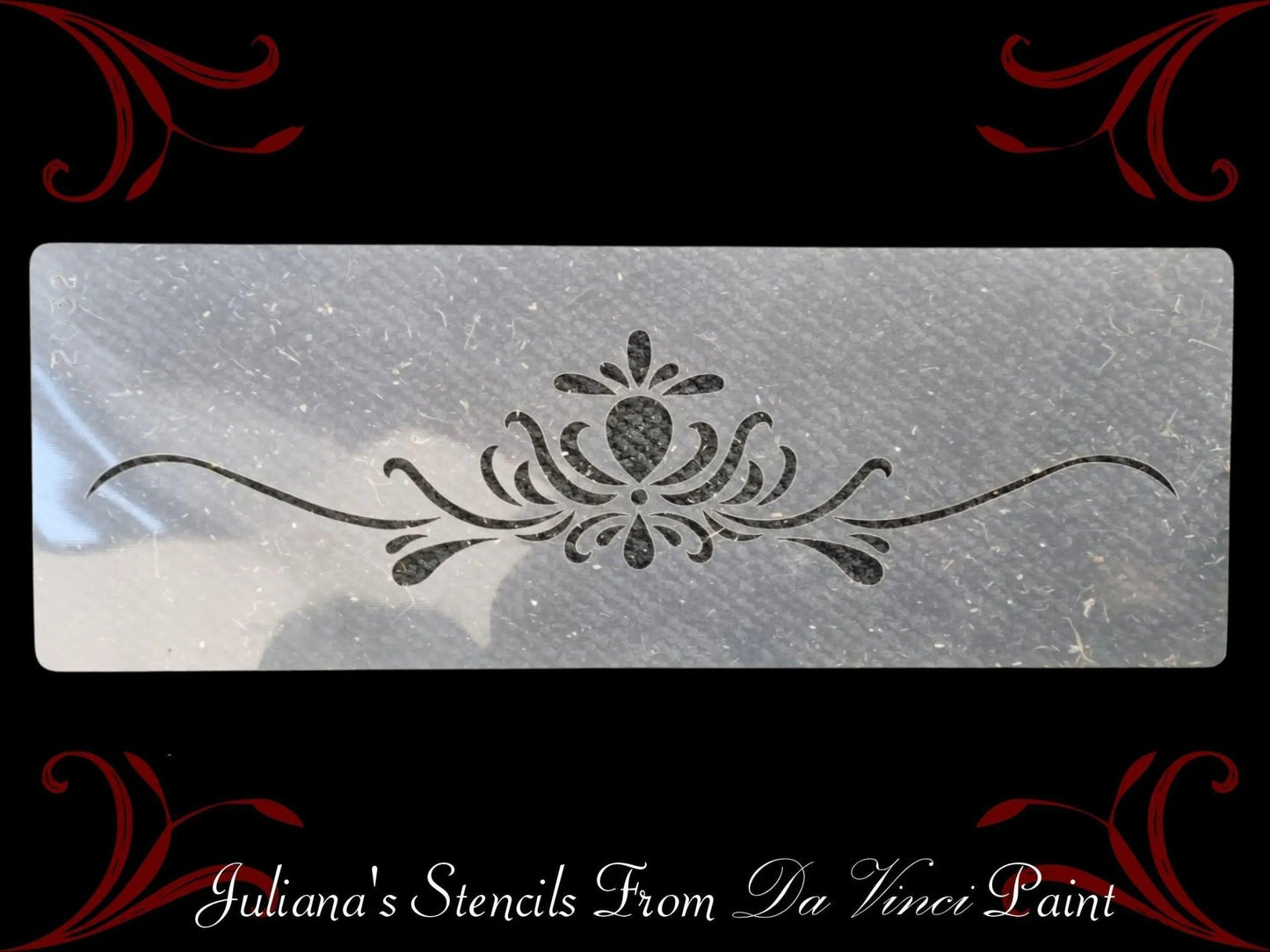 New England Motif vintage furniture paint stencil 120mm x 330mm-Vintique Concepts