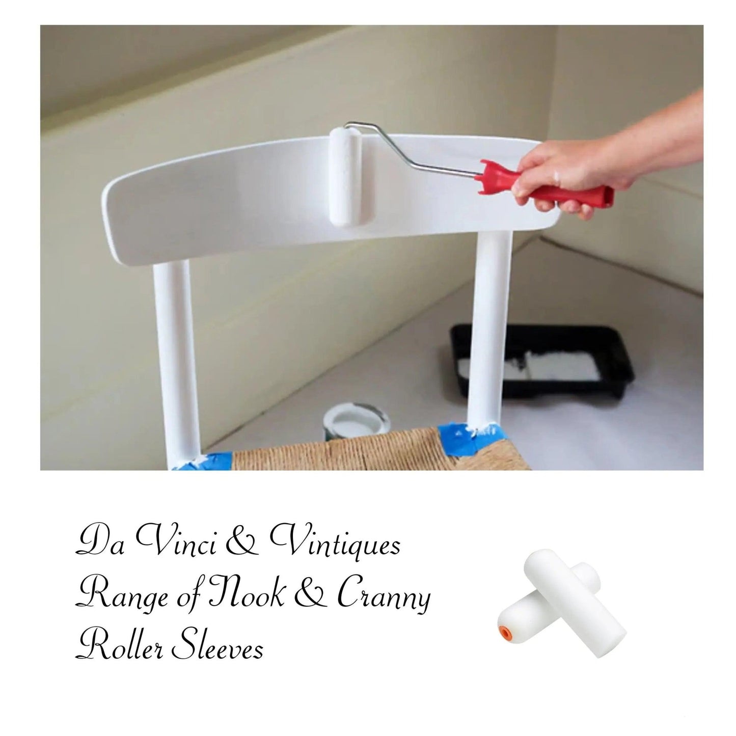 Nook & Cranny Foam paint roller Sleeves 160mm from Oldfields-Vintique Concepts