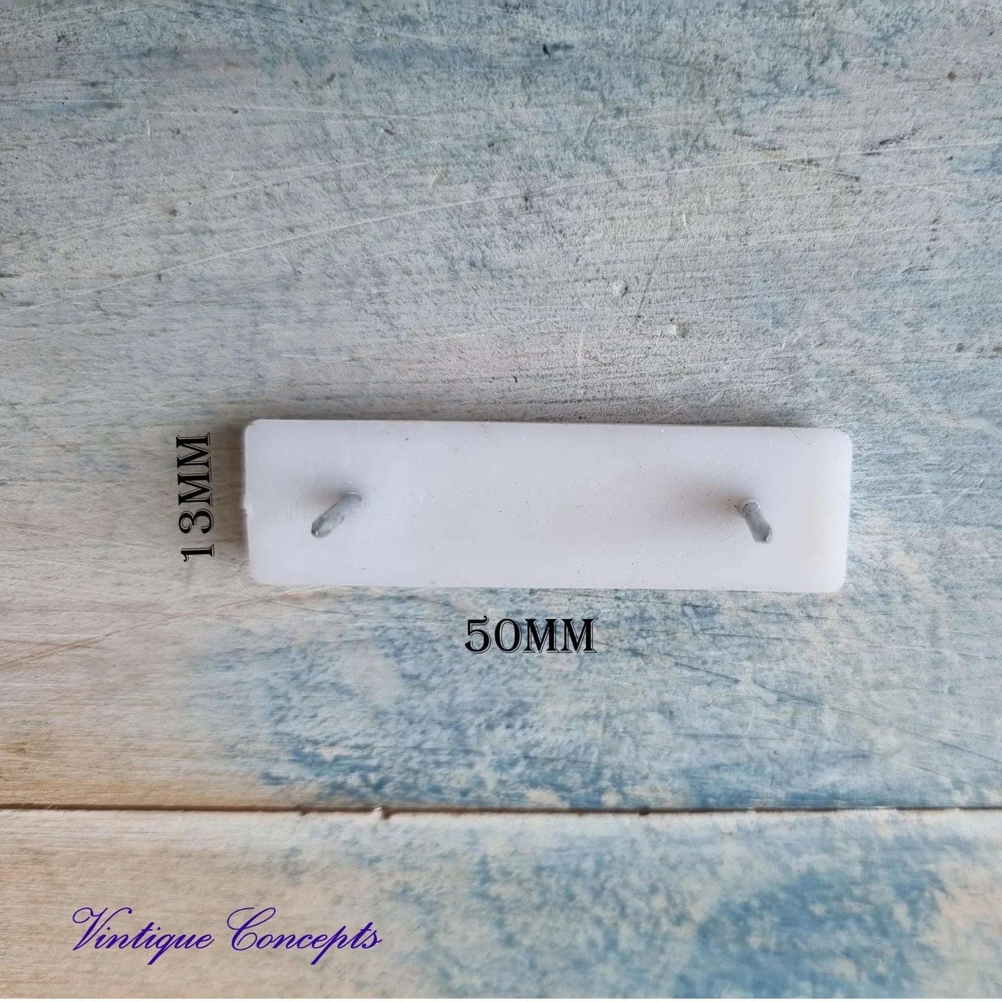 Nylon Rectangle Furniture Glides 50mm x 13mm (packet of 10) - Vintique Concepts