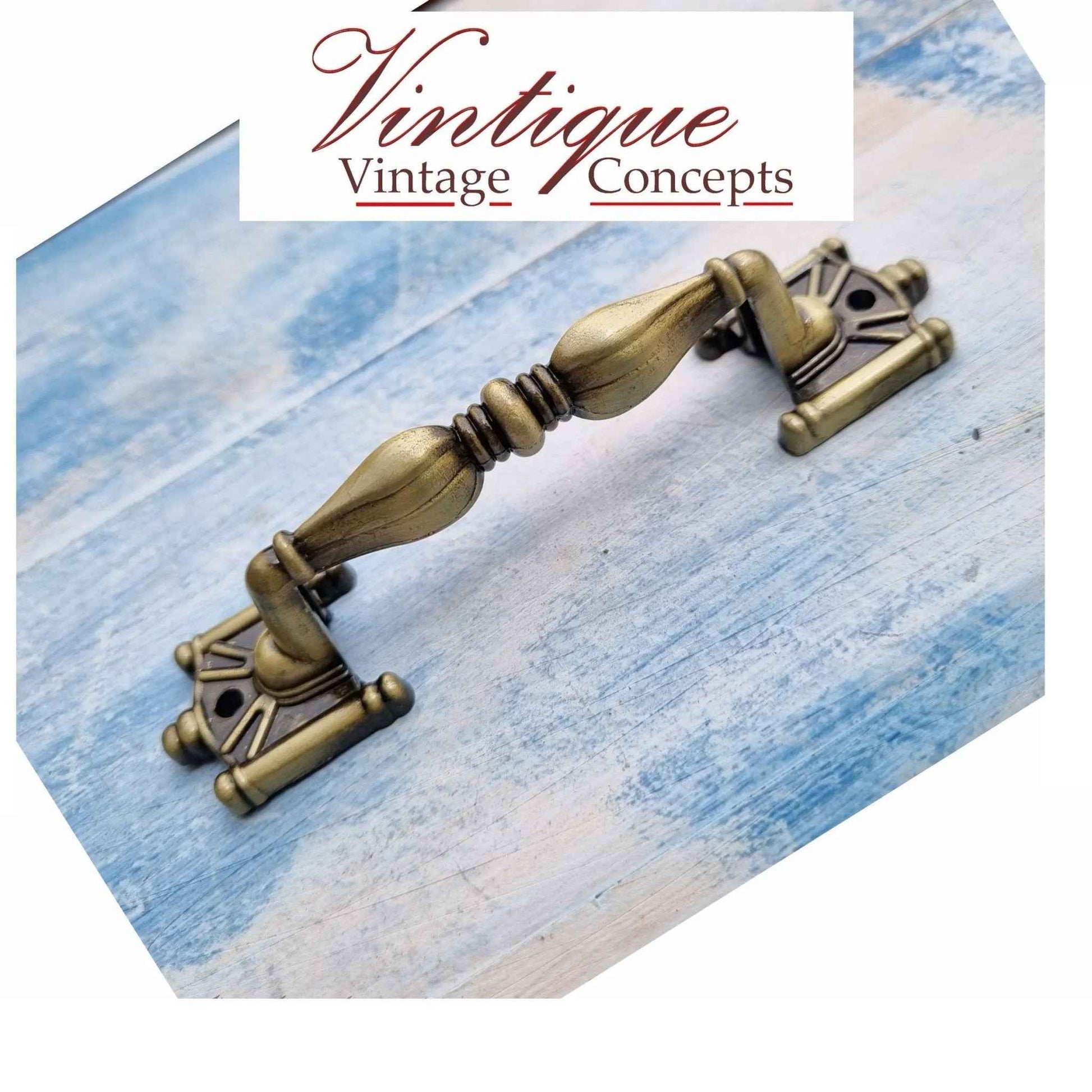 Old Gold Edwardian Cabinet or drawer handle 120mm