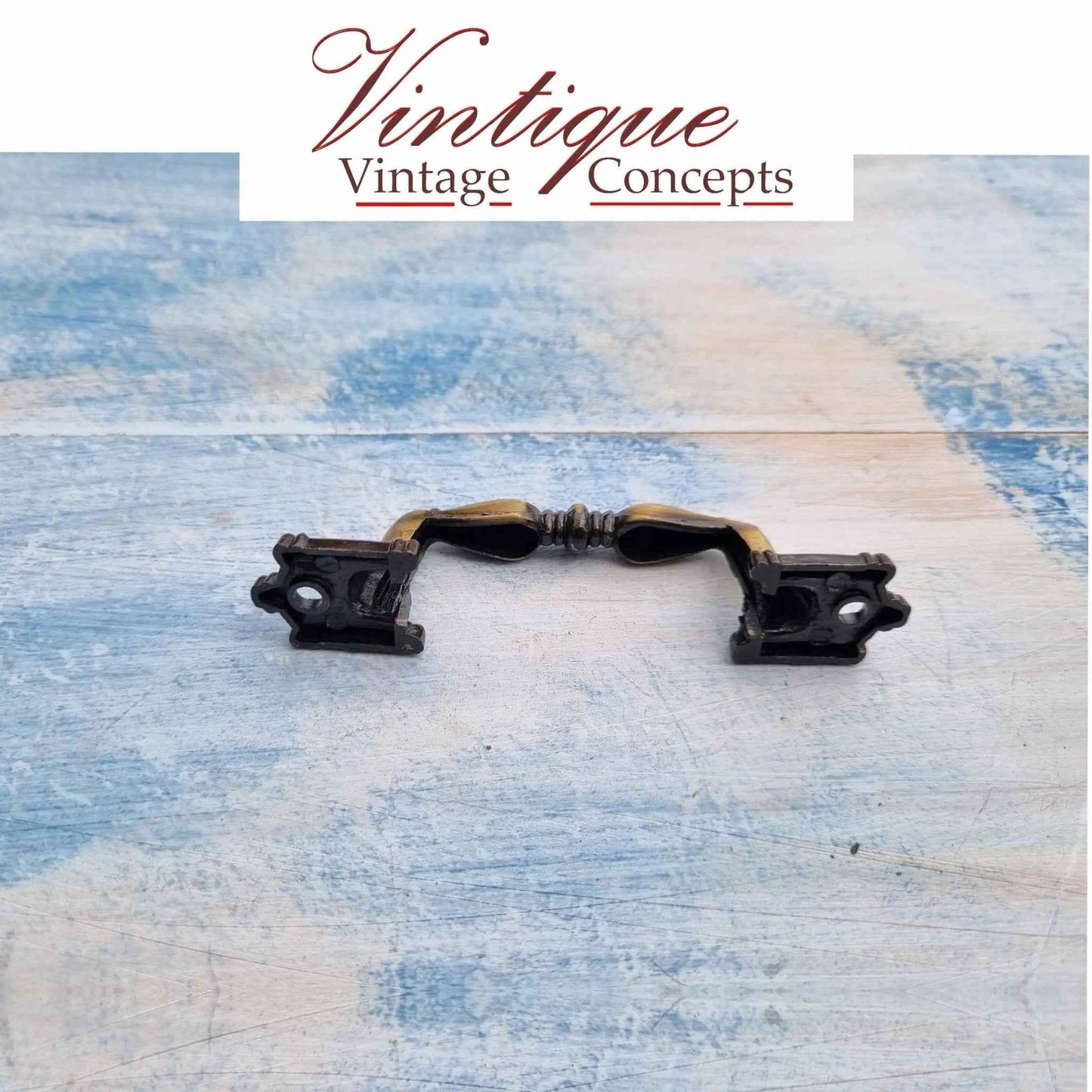 Old Gold Edwardian Cabinet or drawer handle 90mm