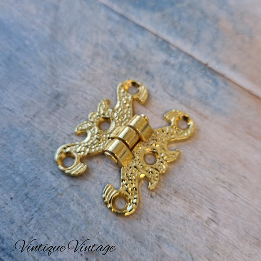 Ornate Gold Butterfly Hinge 40mm x 31mm (Copy)-Vintique Concepts