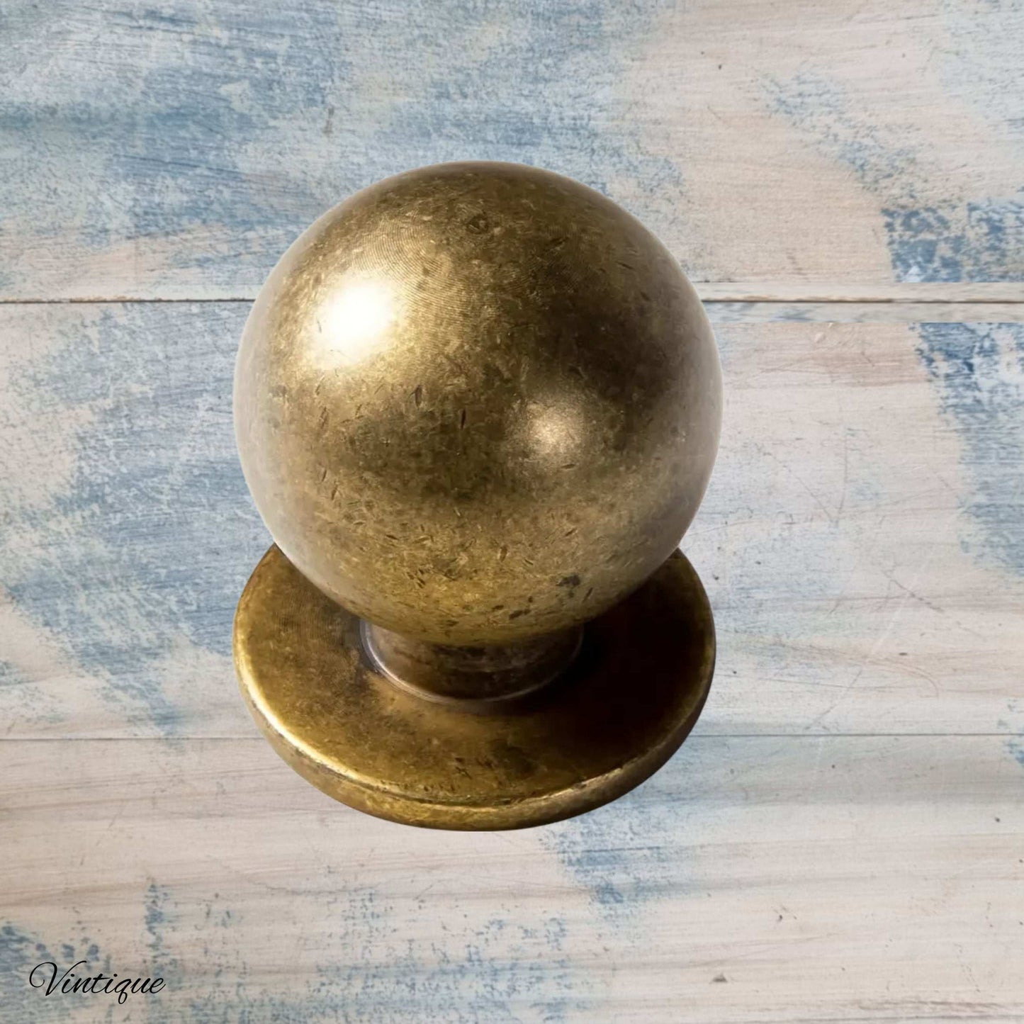 Solid heavy round ball Bronze Drawer Knob 25mm diameter