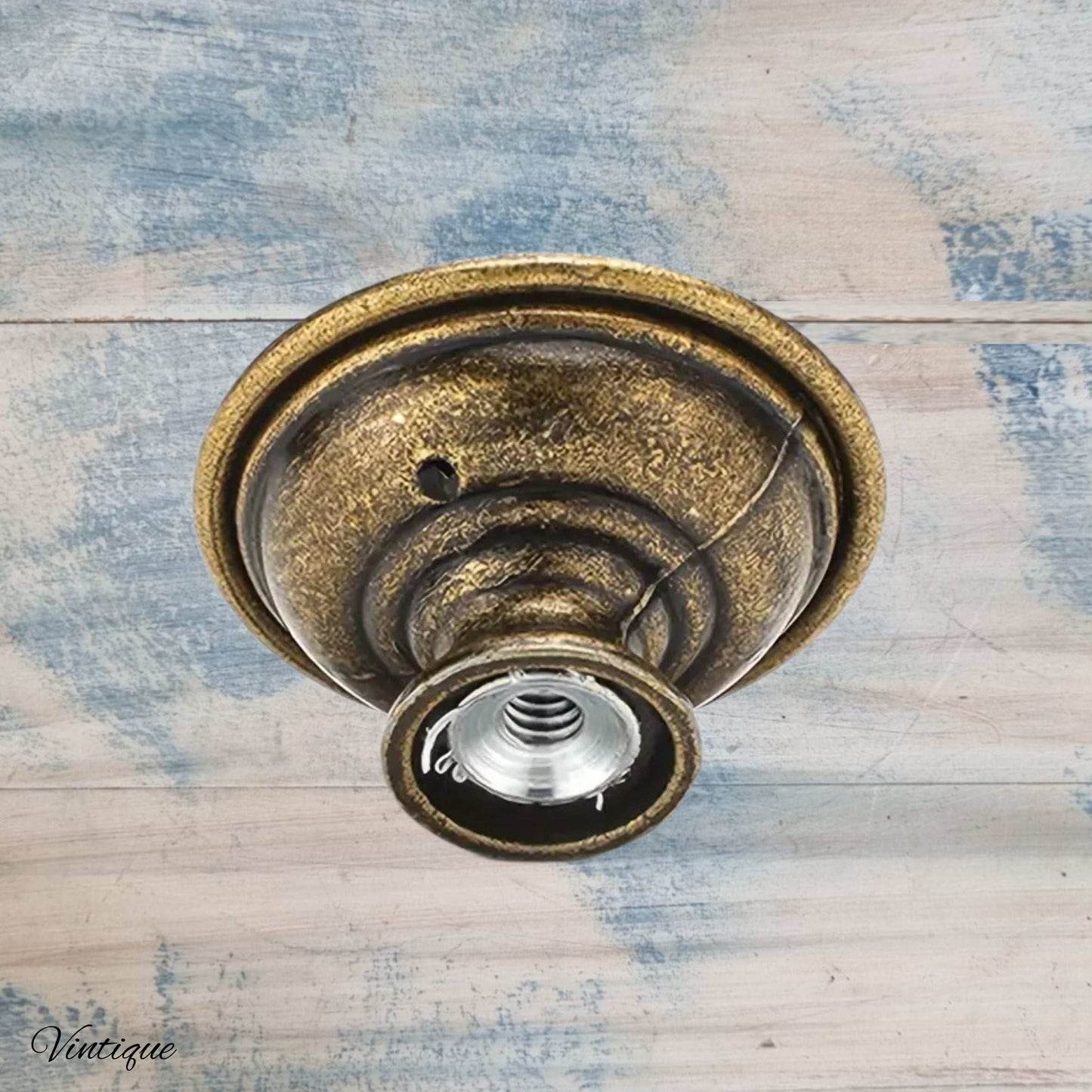 Retro dimple Bronze Drawer Knob 32mm diameter