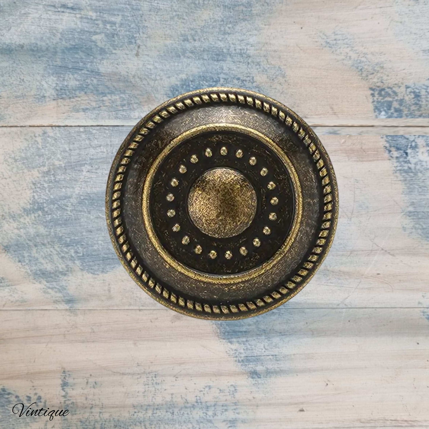 Retro dimple Bronze Drawer Knob 32mm diameter