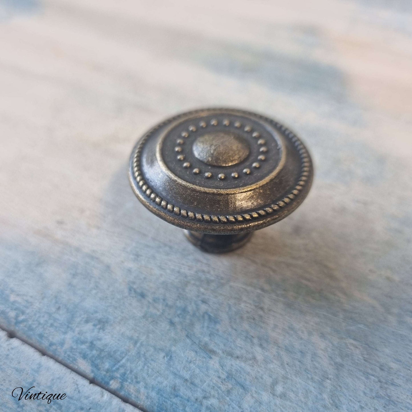 Retro dimple Bronze Drawer Knob 32mm diameter