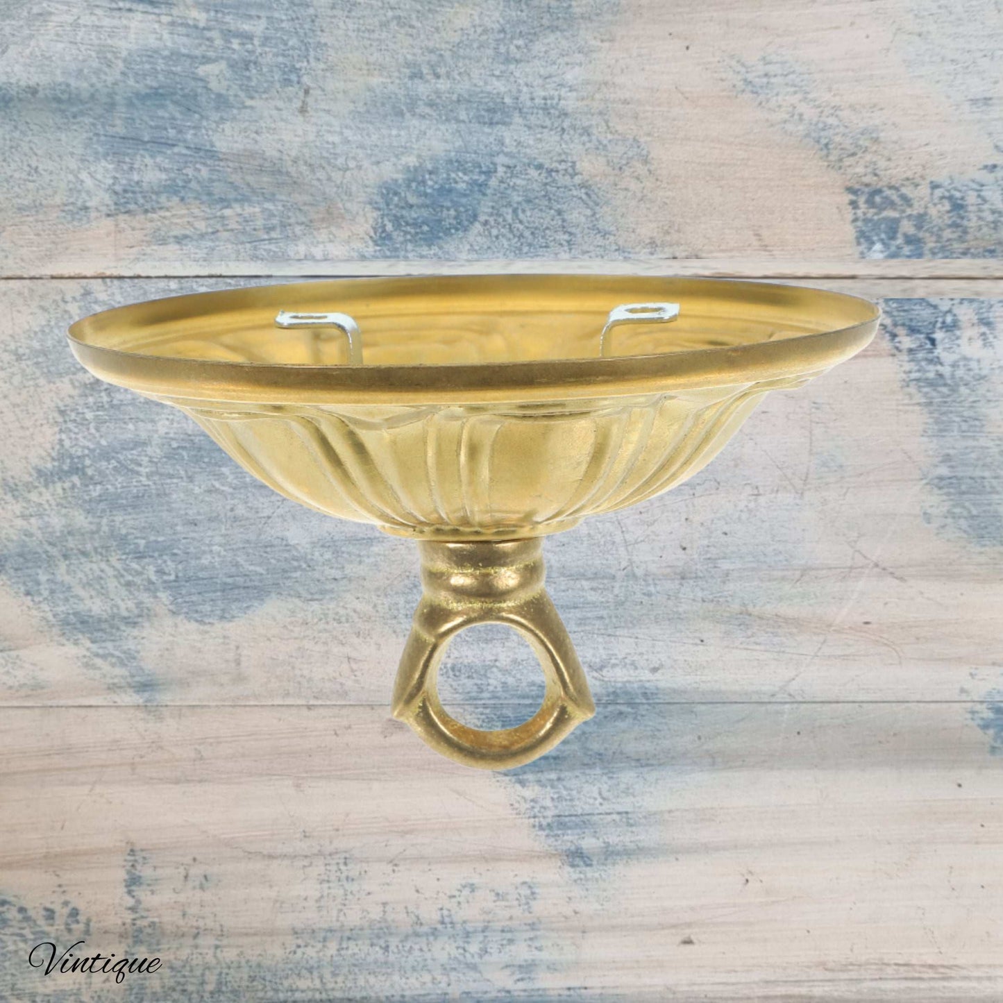 Mansion ornate Gold Ceiling Rose Hook- for hanging lights, planters etc