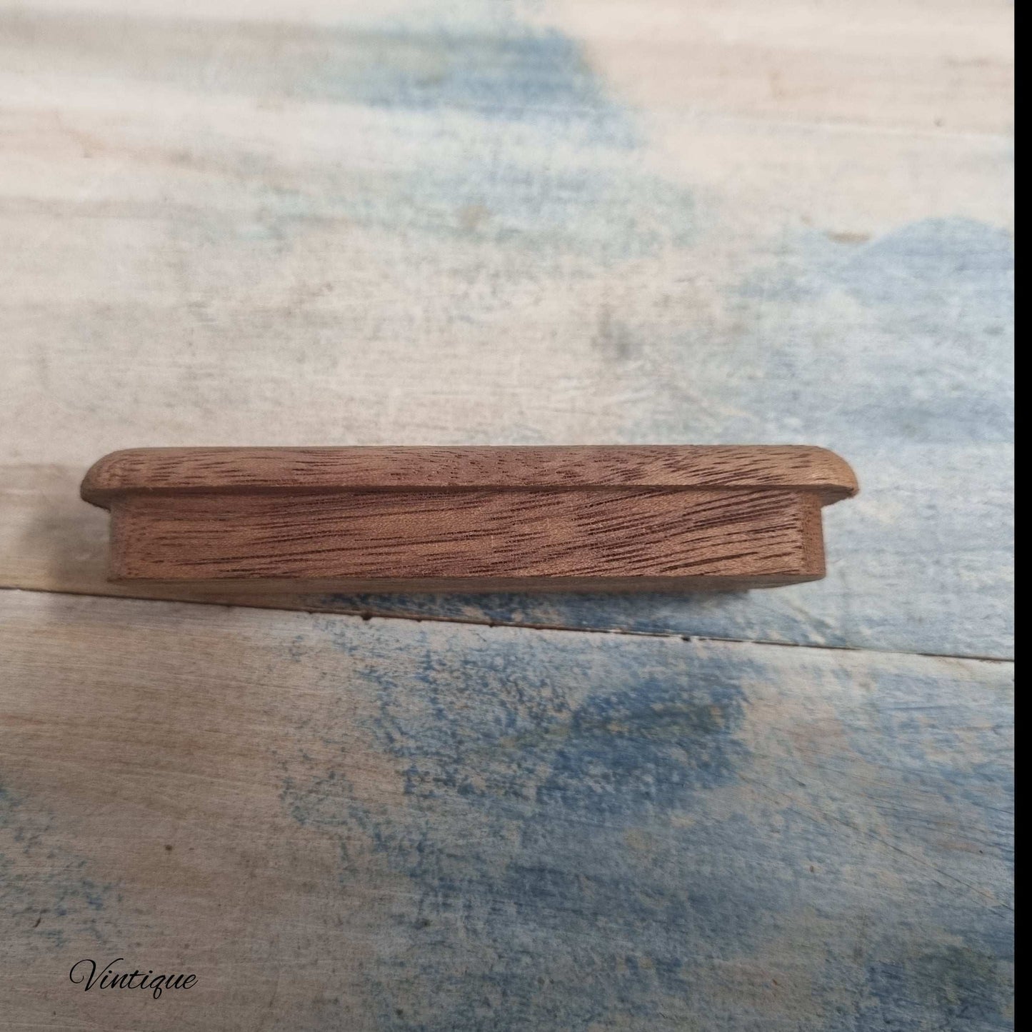 Mahogany Cavity rectangle Flush wooden door Handle 90mmx27mm