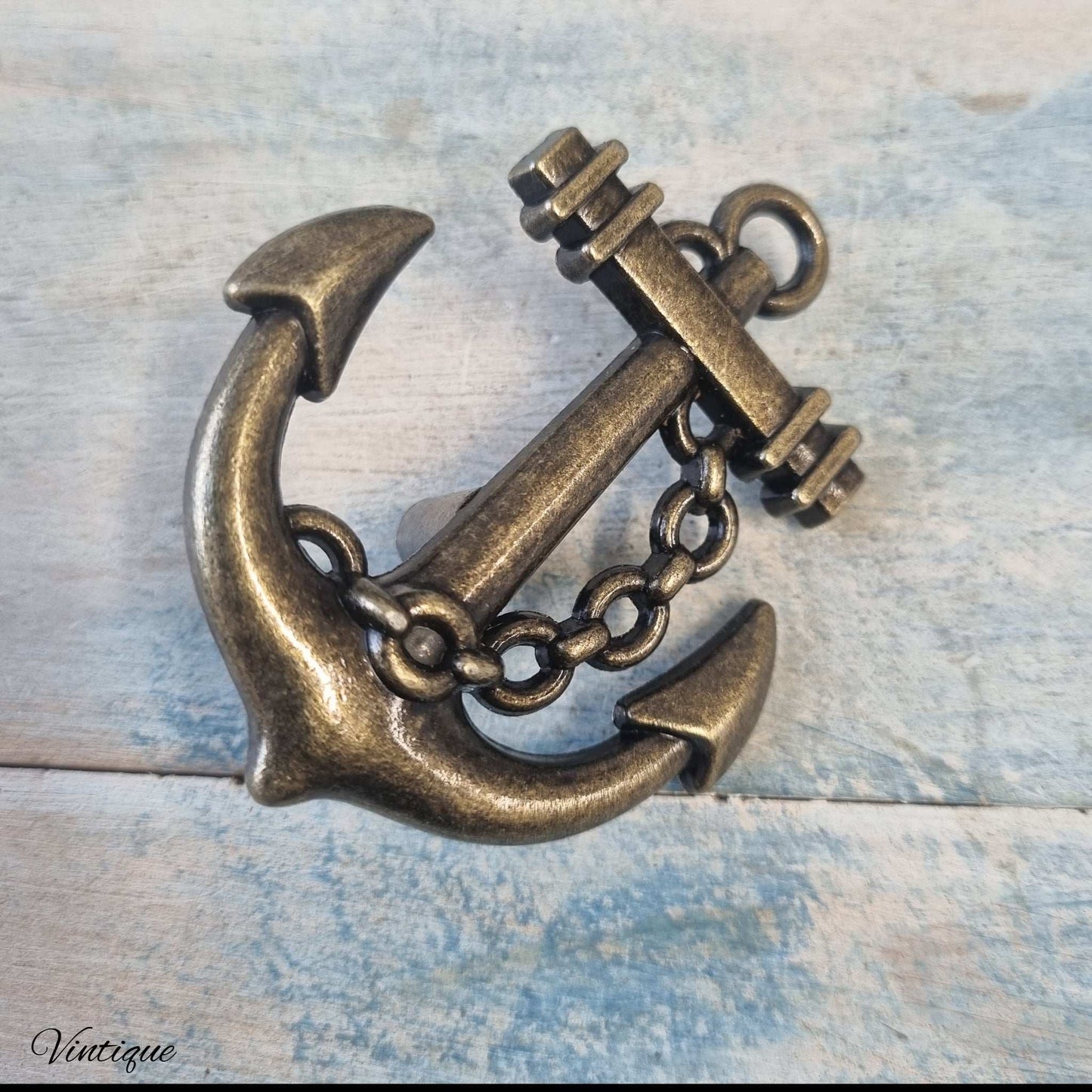 Vintage Ships anchor cabinet Knob / Drawer handle 70mm x 58mm