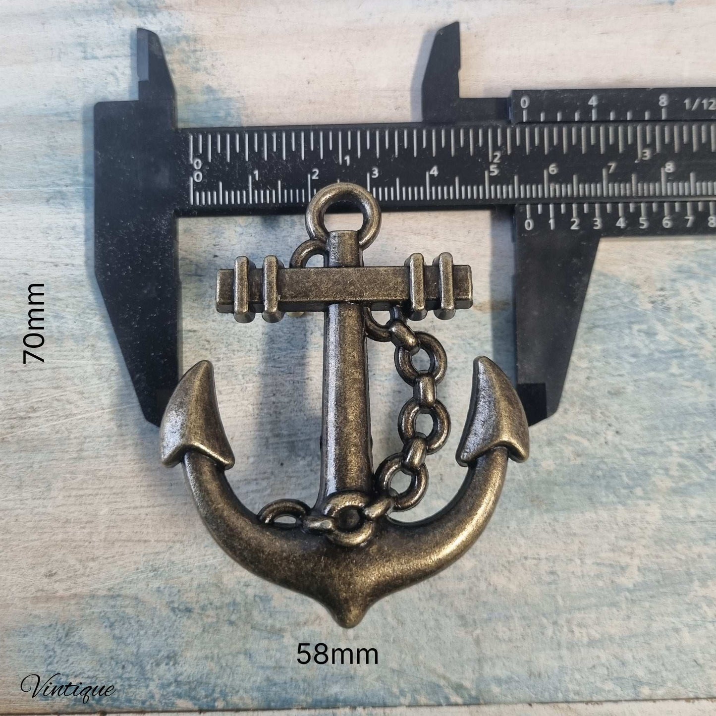 Vintage Ships anchor cabinet Knob / Drawer handle 70mm x 58mm