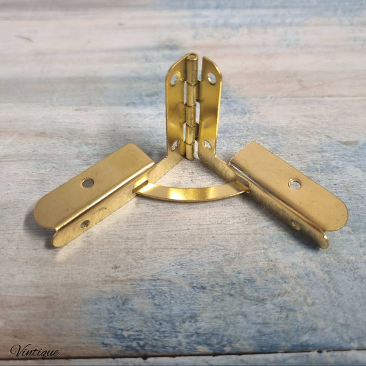 Brass Marine quality Quadrant Box Hinge 52mm x 38mm-Lipped edge