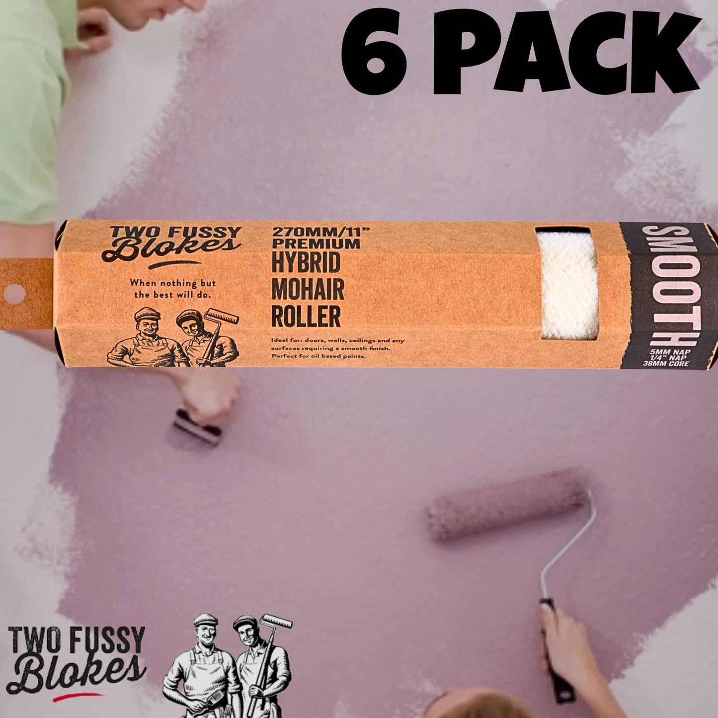 270mm Mohair Hybrid Paint Roller Sleeve -smooth 5mm Nap From Two Fussy Blokes (Copy)
