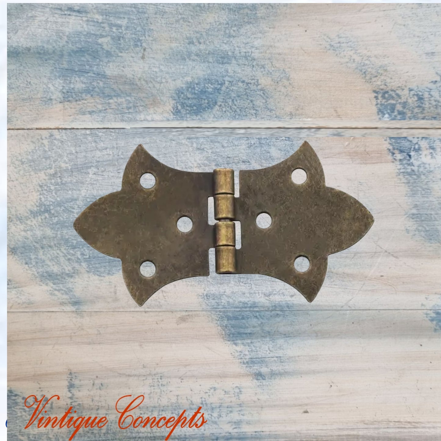 Elegant Edwardian box Hinge Bronze  31x26mm