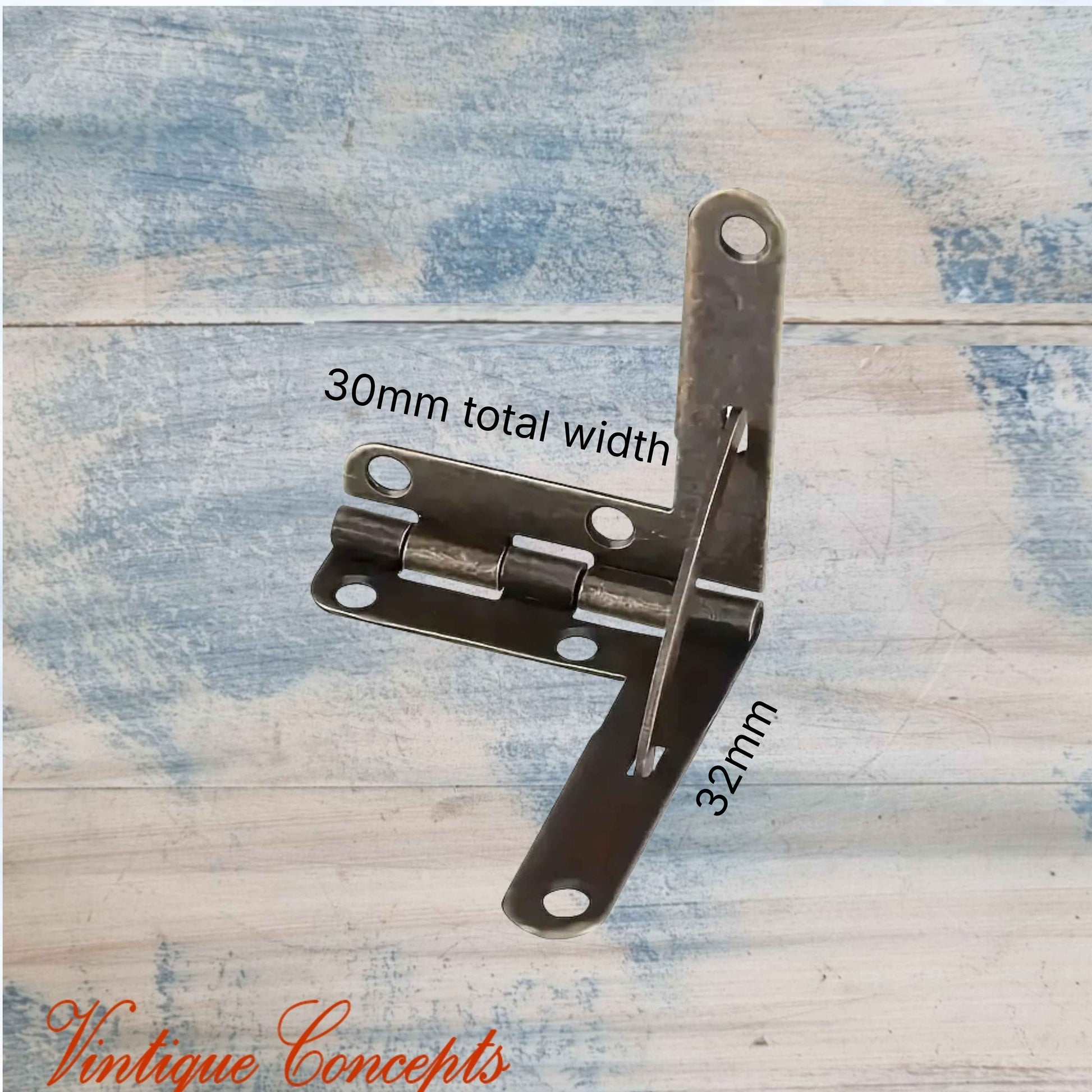 Bronze Small Jewelry Box Quadrant Hinge 32mm x 30mm
