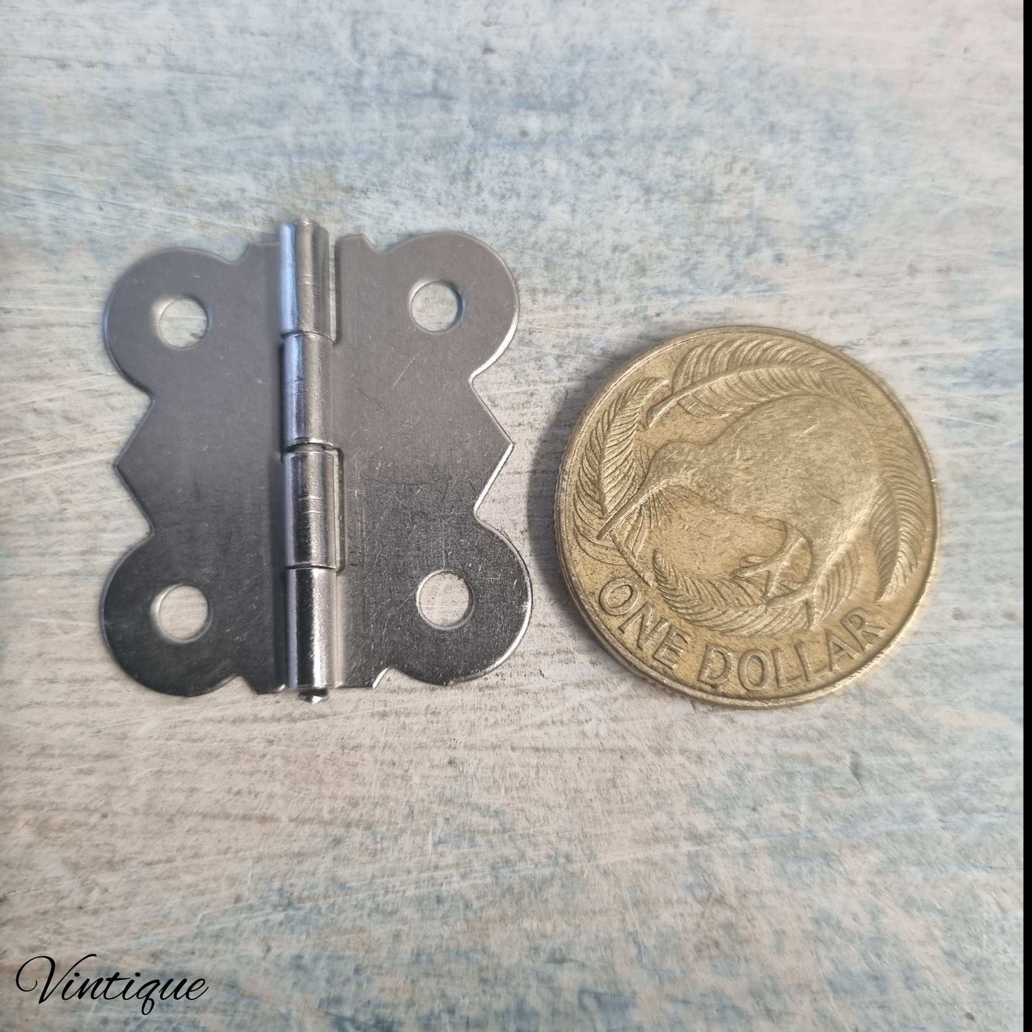 Atq Silver Elizabeth Jewelry box hinge -3 sizes