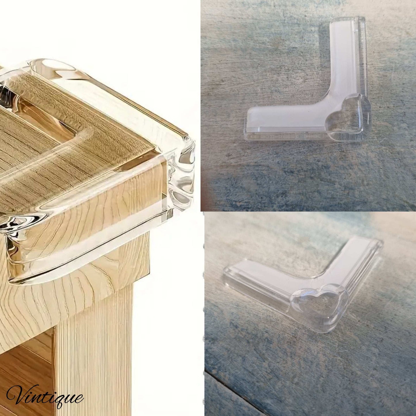 Clear silicone Furniture Edge & Table Corner Protector (each)
