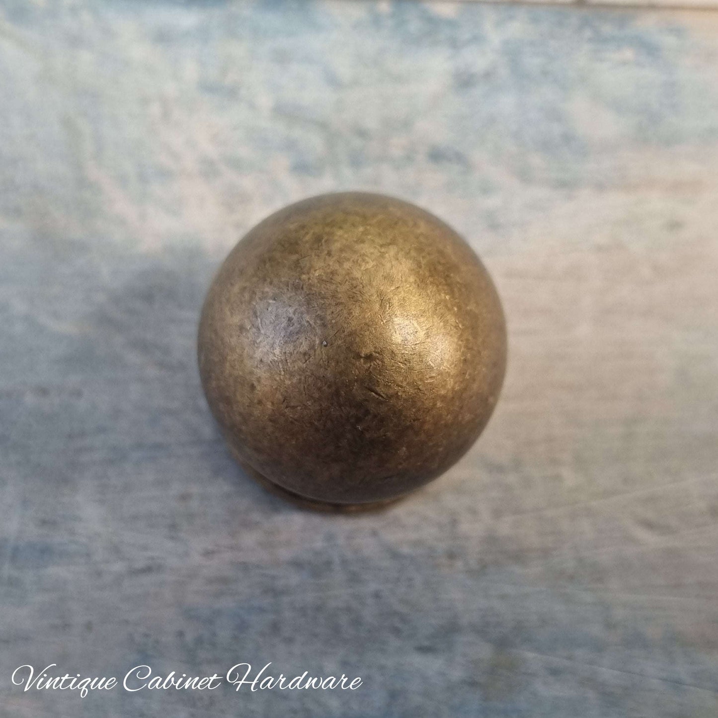 Solid heavy round ball Bronze Drawer Knob 25mm diameter