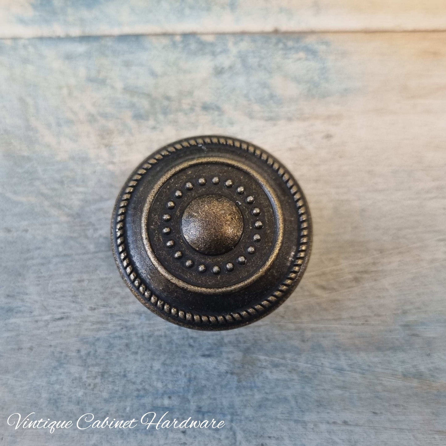 Retro dimple Bronze Drawer Knob 32mm diameter