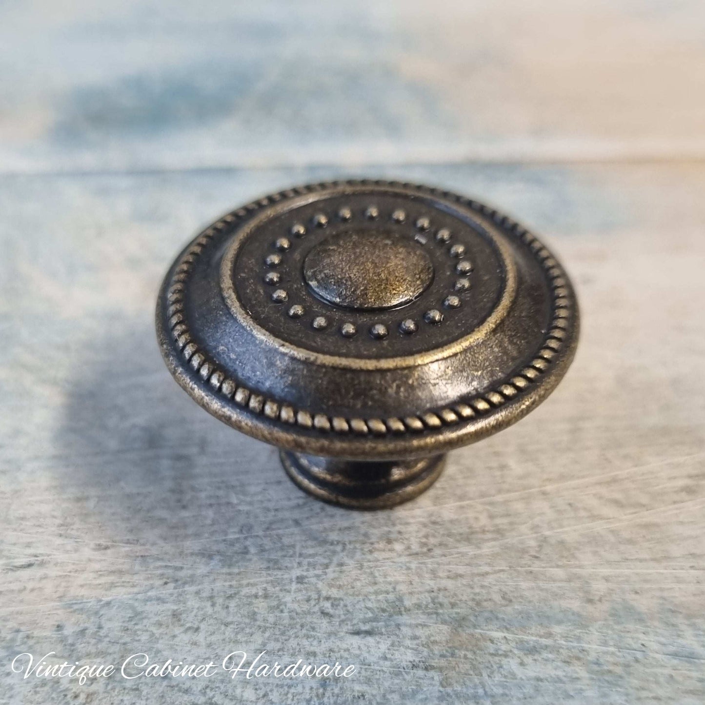 Retro dimple Bronze Drawer Knob 32mm diameter
