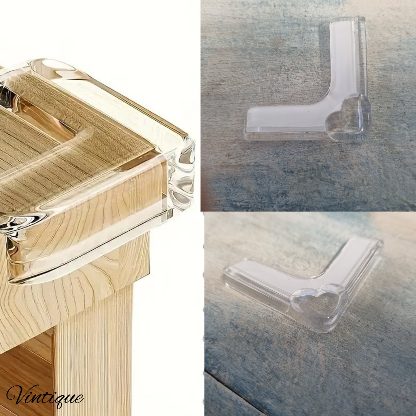 Clear silicone Furniture Edge & Table Corner Protector (each)