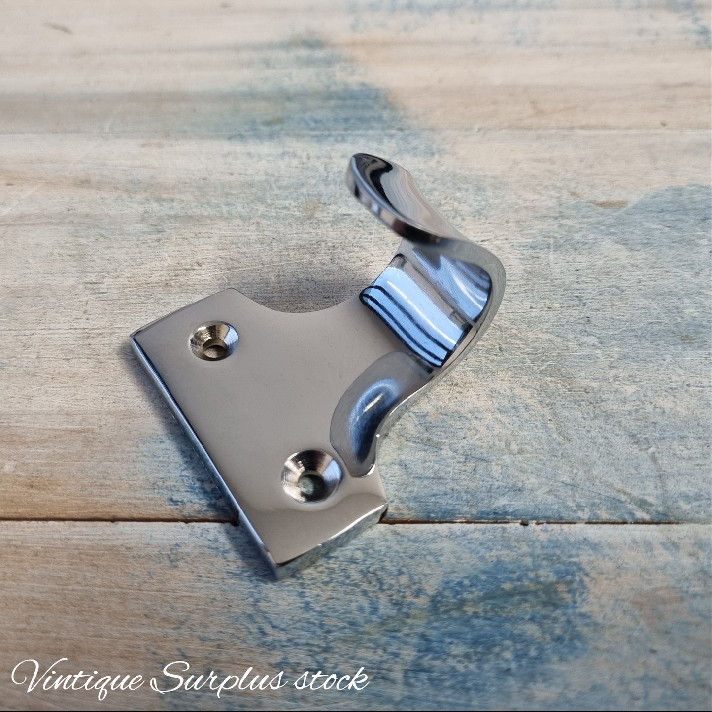 Chrome plated Traditional sash window lift 50mm x 40mm -SURPLUS STOCK NEW