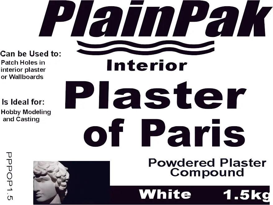 Plainpak PLASTER OF PARIS 1kg-Vintique Concepts